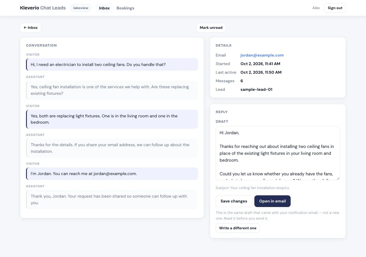 Chatleads: How We Turned Website Conversations Into a Usable Follow-Up Workspace